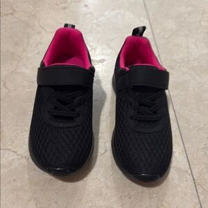 Kids Black and Pink Shoes